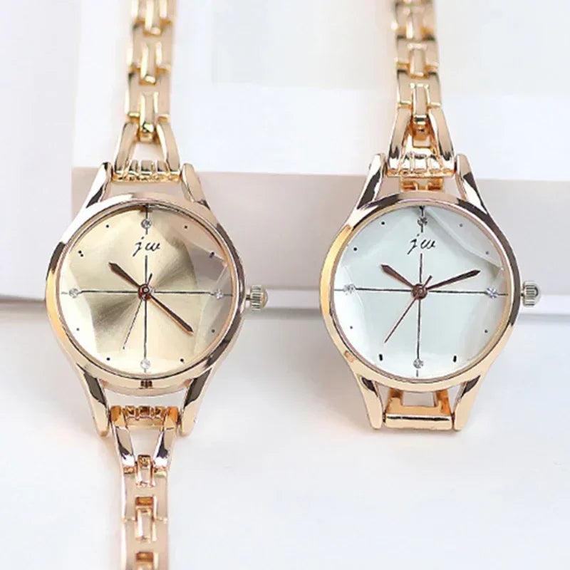 Luxury Bracelet Watch for Women Elegant Ladies Wrist Watches Rhinestone Simple Fashion Female Quartz Relogio Feminino No Box